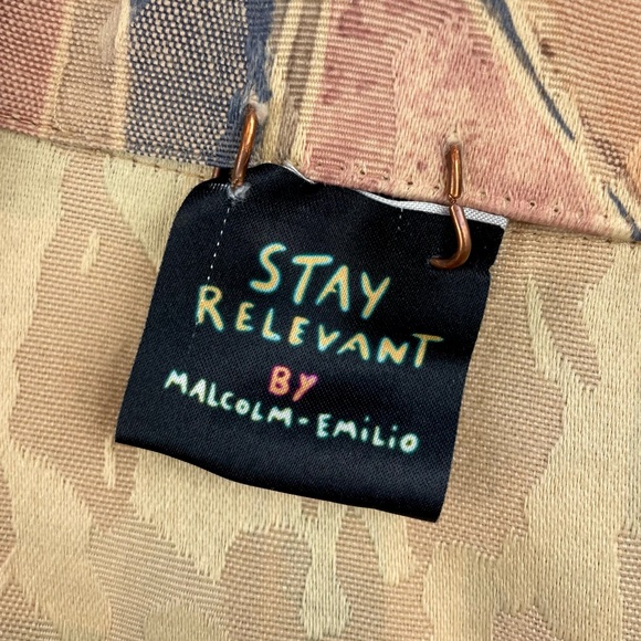 MALCOLM EMILIO • Stay Relevant Tan/Multi Ankh Reworked Vintage Blazer - Picture 15 of 16